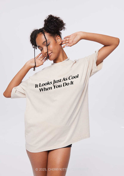 It Looks Just As Cool Y2K Shirts Washed Tee Cherrykitten