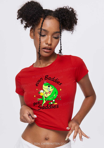 Drunk Frog Y2K Baby Tee Cherrykitten