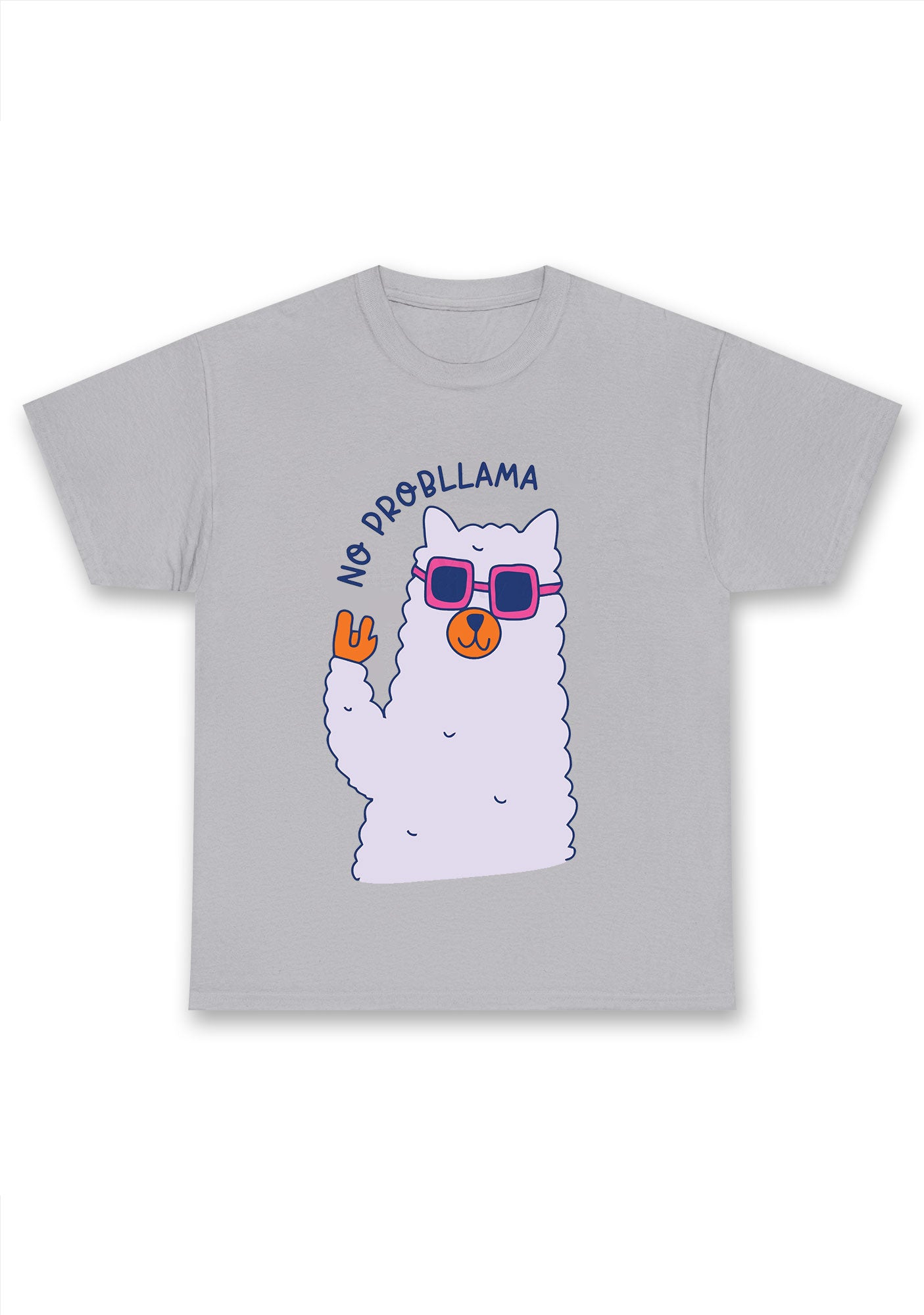 No Probllama Alpacas Chunky Shirt
