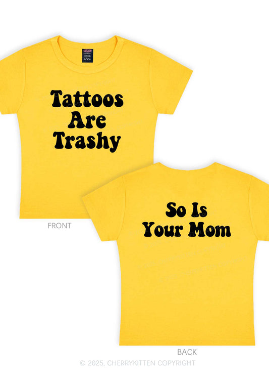 So Is Your Mom Two Sides Y2K Baby Tee Cherrykitten