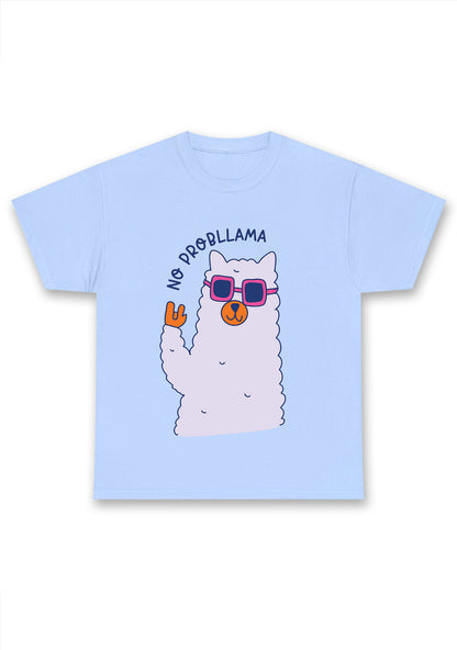 No Probllama Alpacas Chunky Shirt