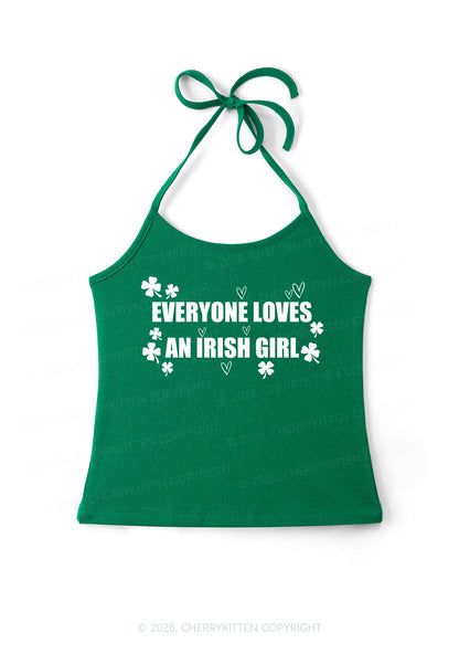 Everyone Loves Irish Girl St Patricks Y2K Halter Neck Cami Cherrykitten