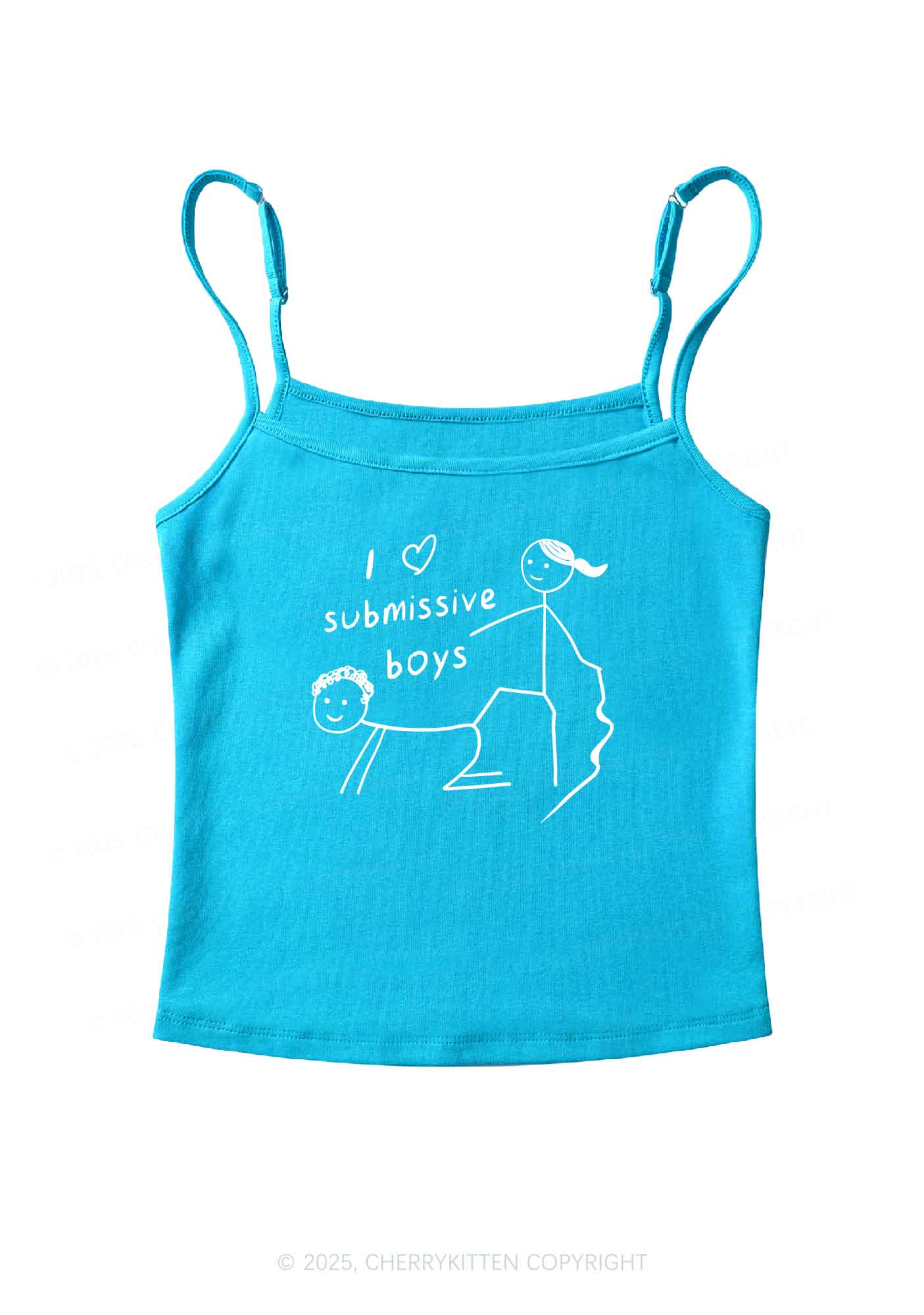 I Love S Boys Y2K Spaghetti Strap Cami Cherrykitten