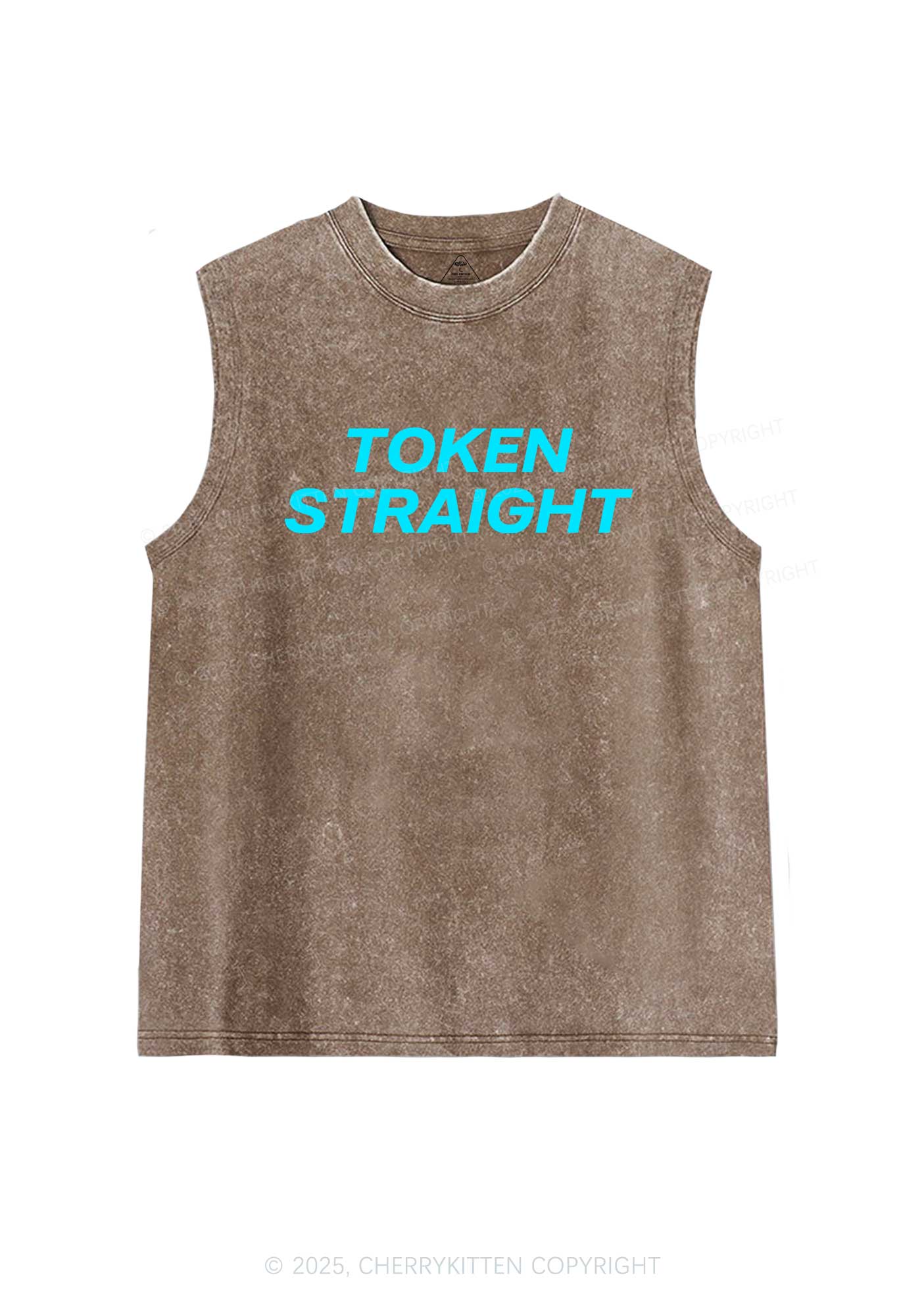 Token Straight Pride Y2K Washed Muscle Tank Cherrykitten