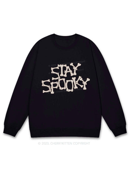 Stay Spooky Halloween Y2K Sweatshirt Cherrykitten