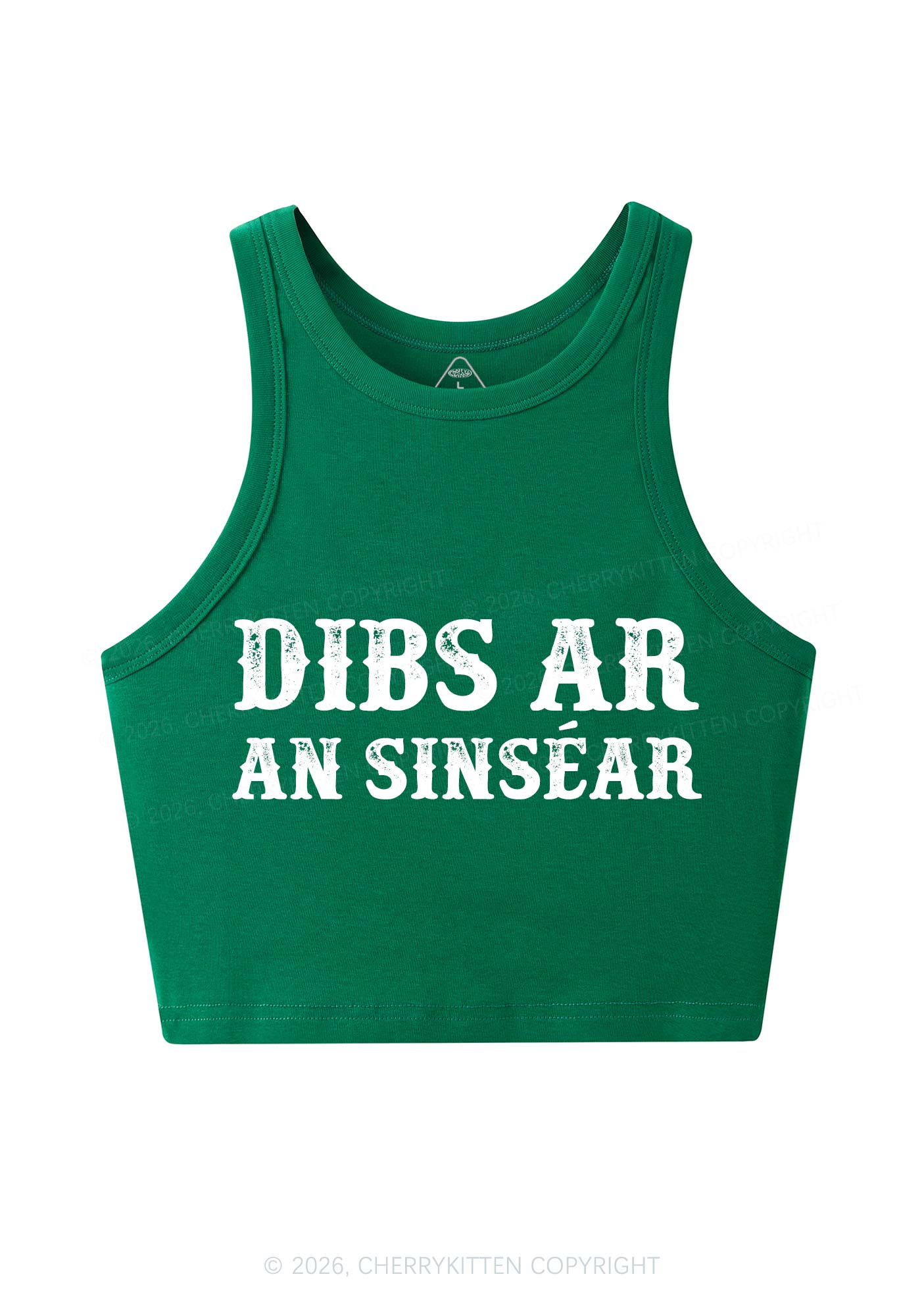 Dibs Ar An Sinsear St Patricks Y2K Crop Tank Top Cherrykitten