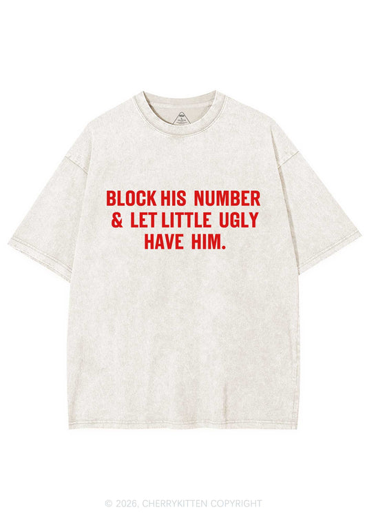 Let Little Ugly Have Him Y2K Shirts Washed Tee Cherrykitten