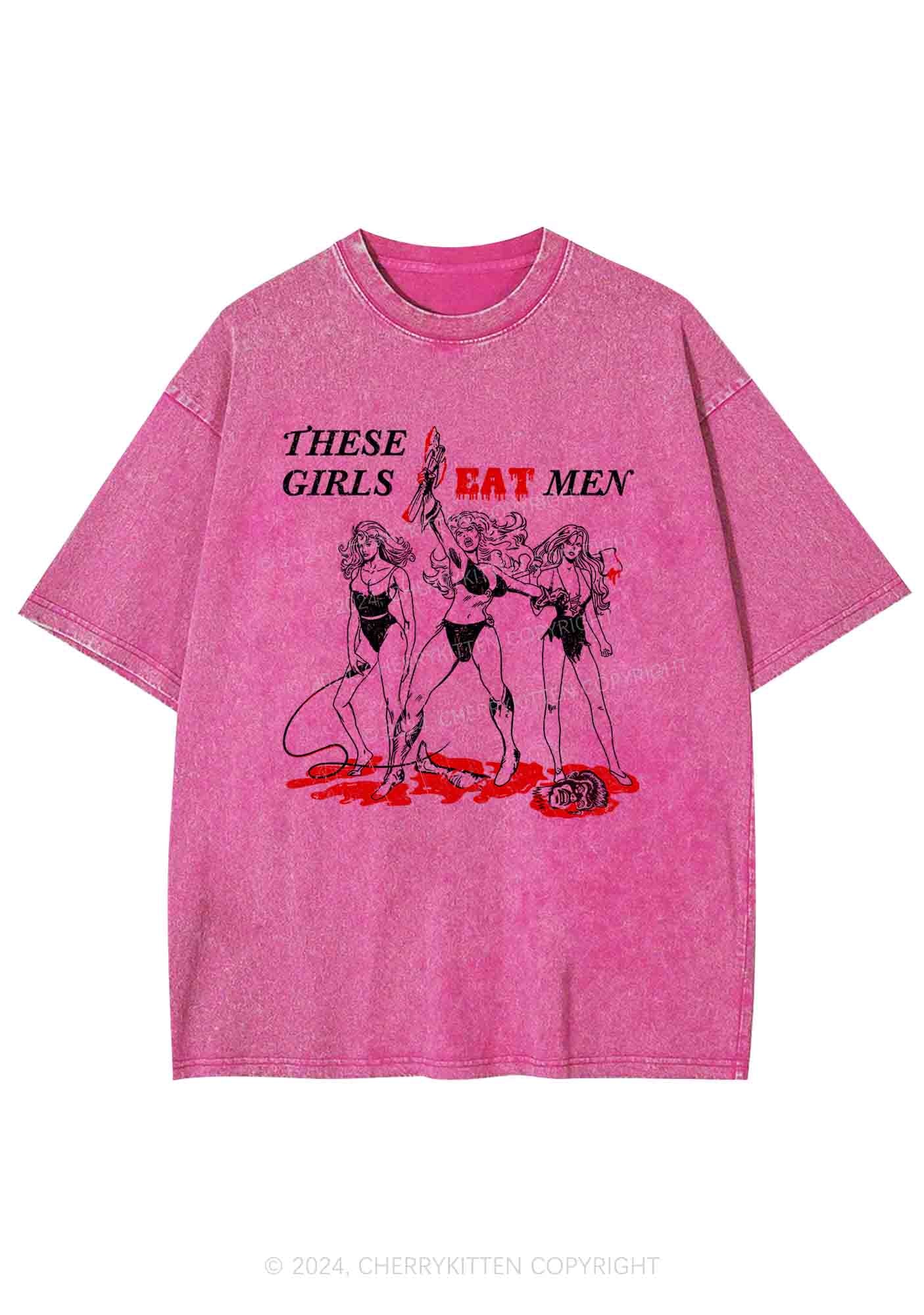 These Girls Eat Men Y2K Washed Tee Cherrykitten