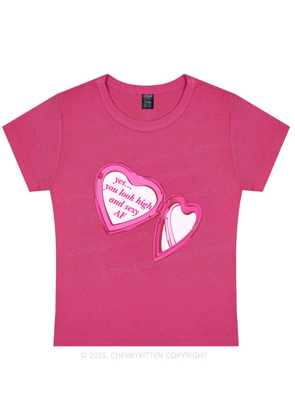 Yes You Look High Y2K Baby Tee Cherrykitten