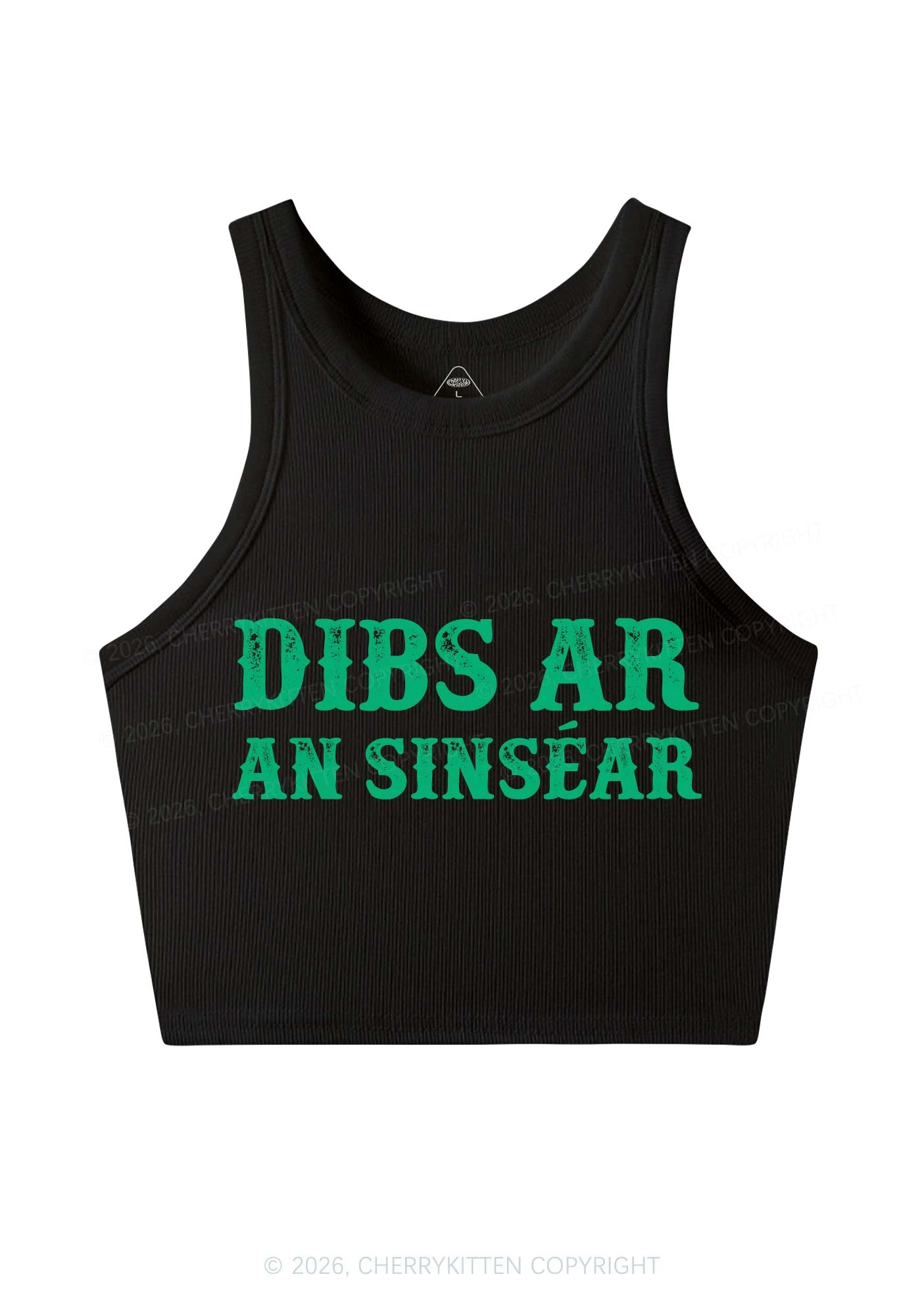 Dibs Ar An Sinsear St Patricks Y2K Crop Tank Top Cherrykitten