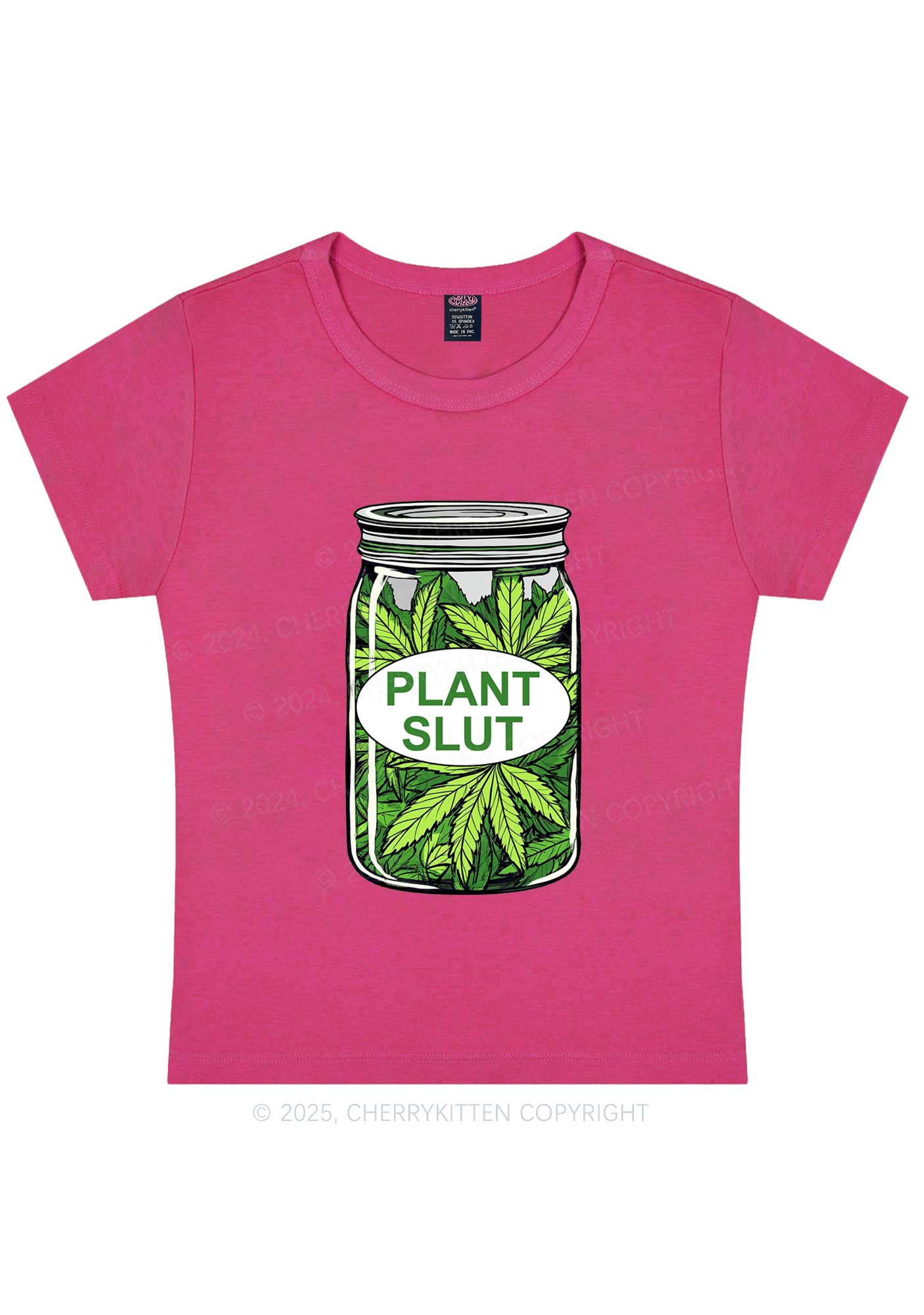 Plant Slxt Y2K Baby Tee Cherrykitten