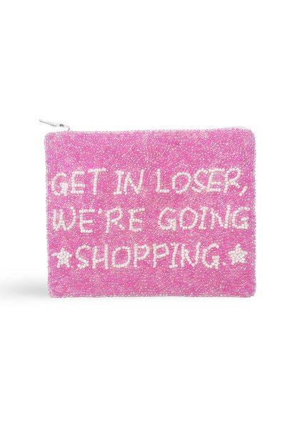 Get In Loser Y2K Handmade Beaded Coin Pouch Cherrykitten