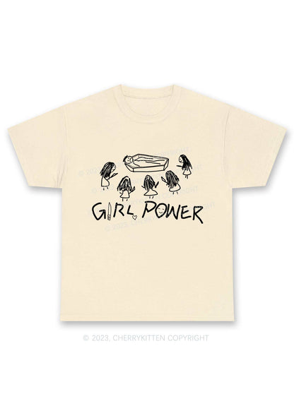 Girls Power Y2K Chunky Shirt Cherrykitten