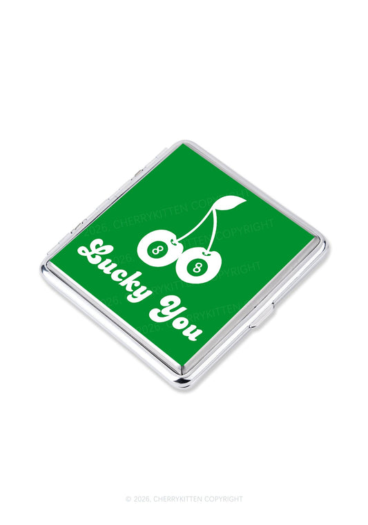 Lucky Eight St Patricks Y2K Cigarette Case Cherrykitten
