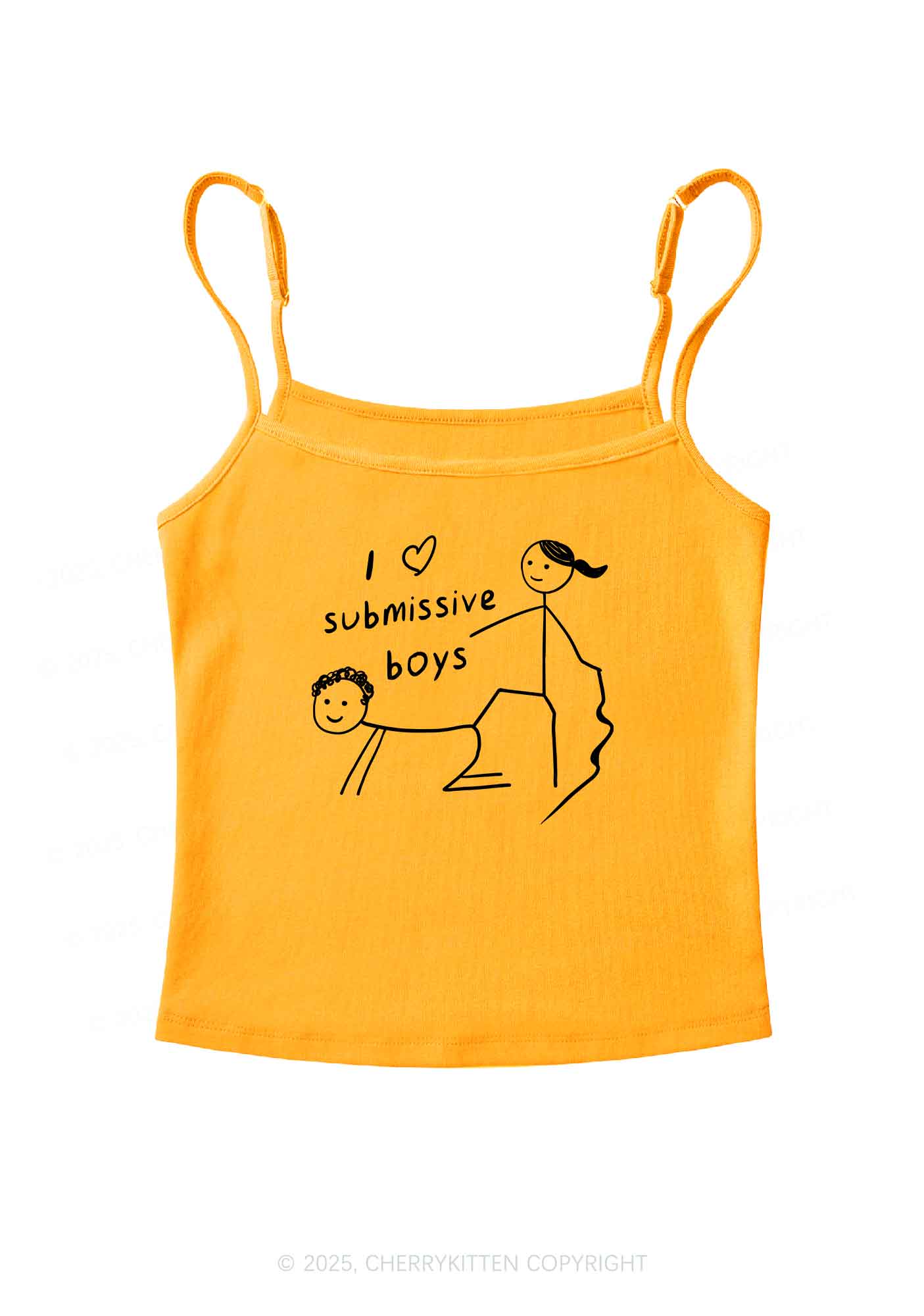 I Love S Boys Y2K Spaghetti Strap Cami Cherrykitten