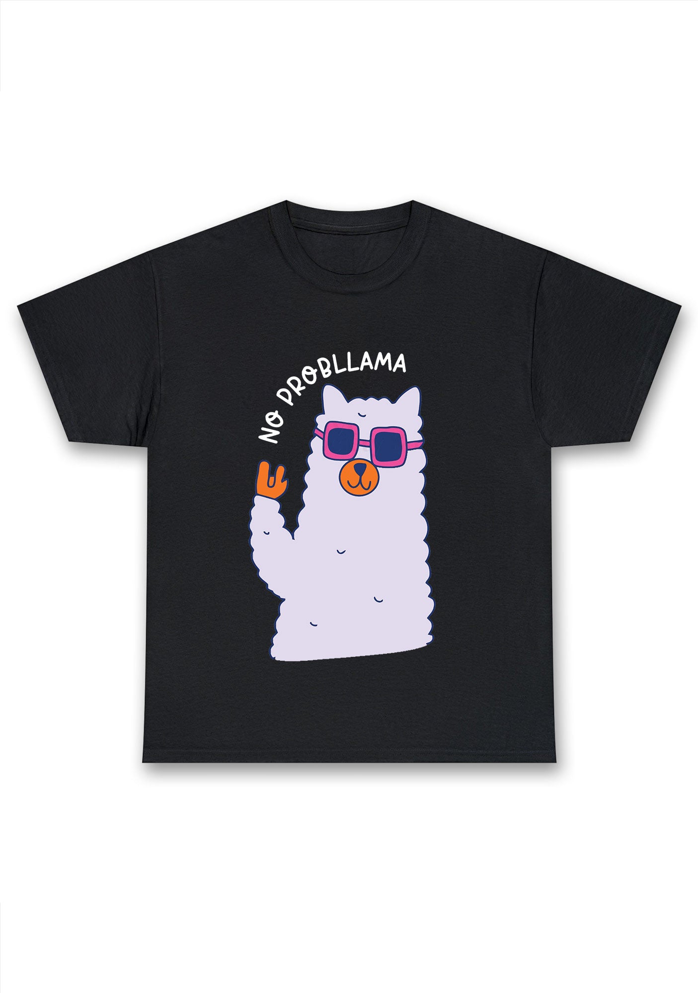 No Probllama Alpacas Chunky Shirt