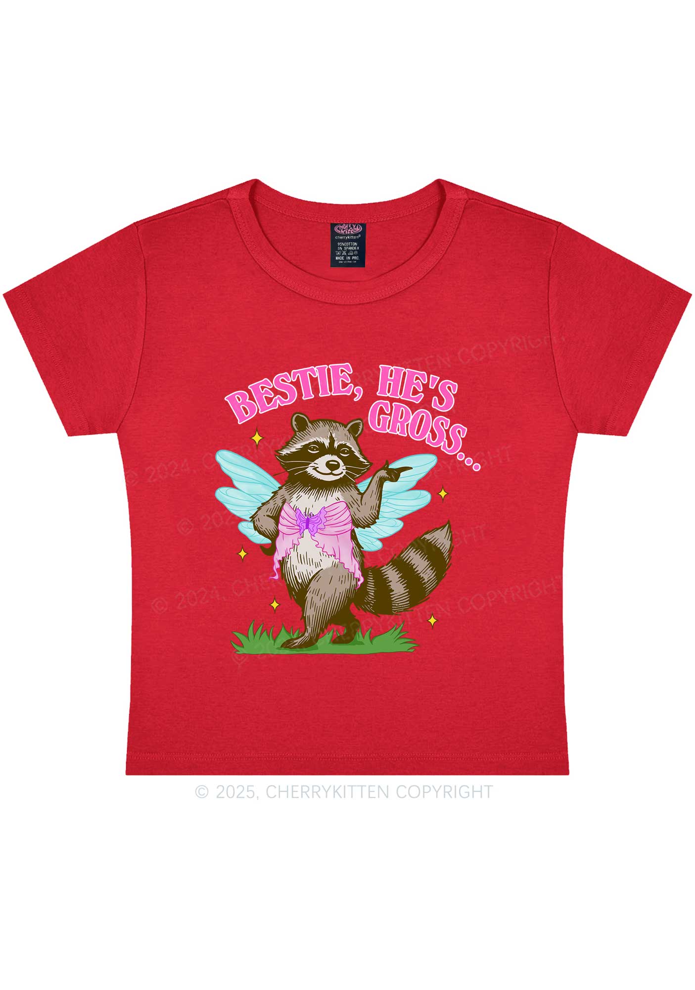 Bestie He Is Gross Y2K Baby Tee Cherrykitten