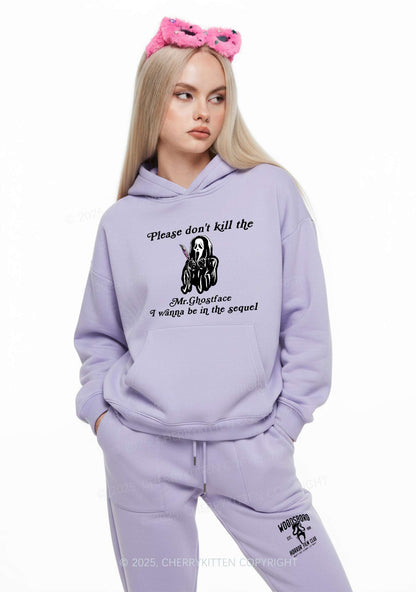 Halloween In The Sequel Y2K Fleece Hoodie Set Cherrykitten