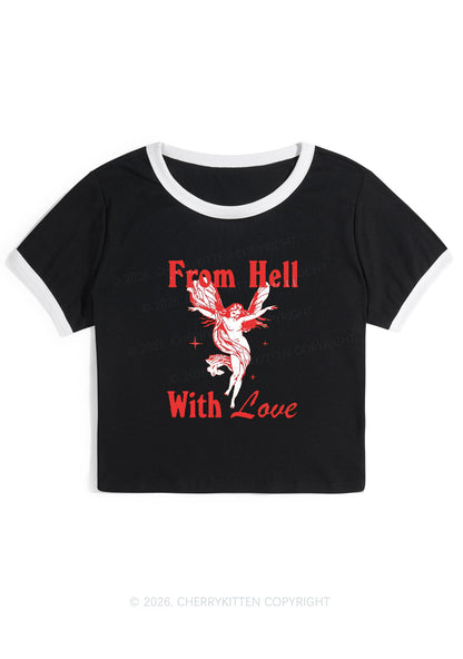 From Hall With Love Y2K Ringer Tee Cherrykitten