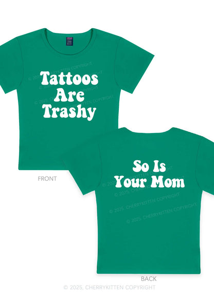 So Is Your Mom Two Sides Y2K Baby Tee Cherrykitten