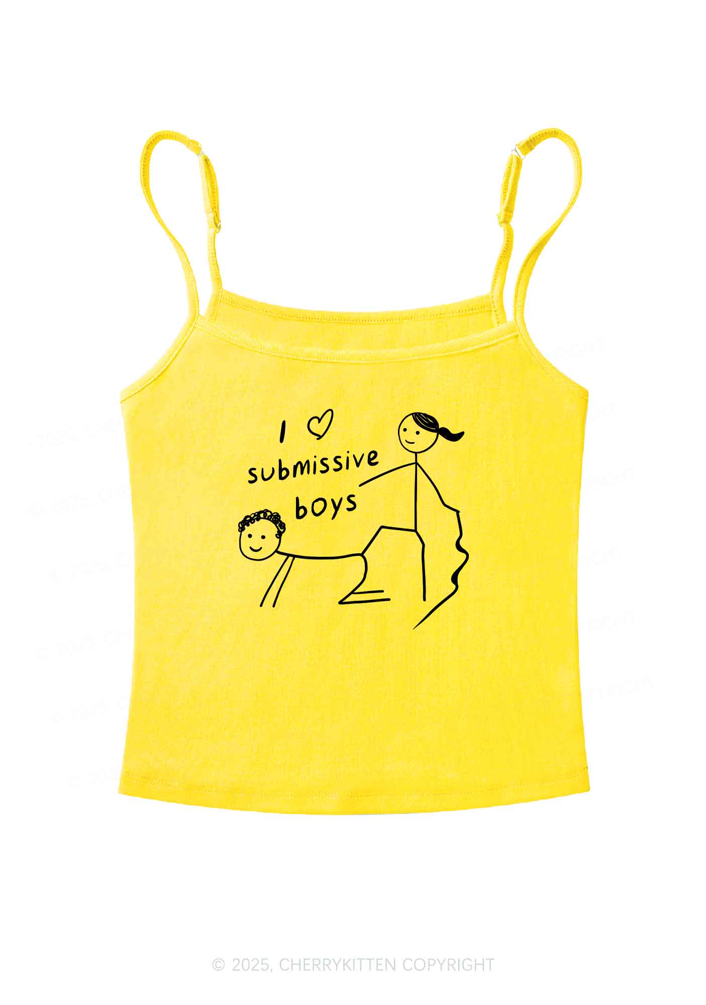 I Love S Boys Y2K Spaghetti Strap Cami Cherrykitten