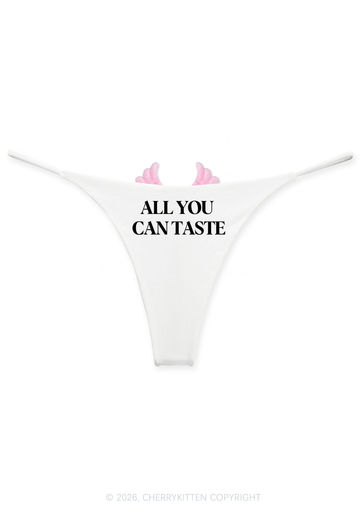 All You Can Taste Y2K Goth Angel Wings Bikini String Thong Cherrykitten