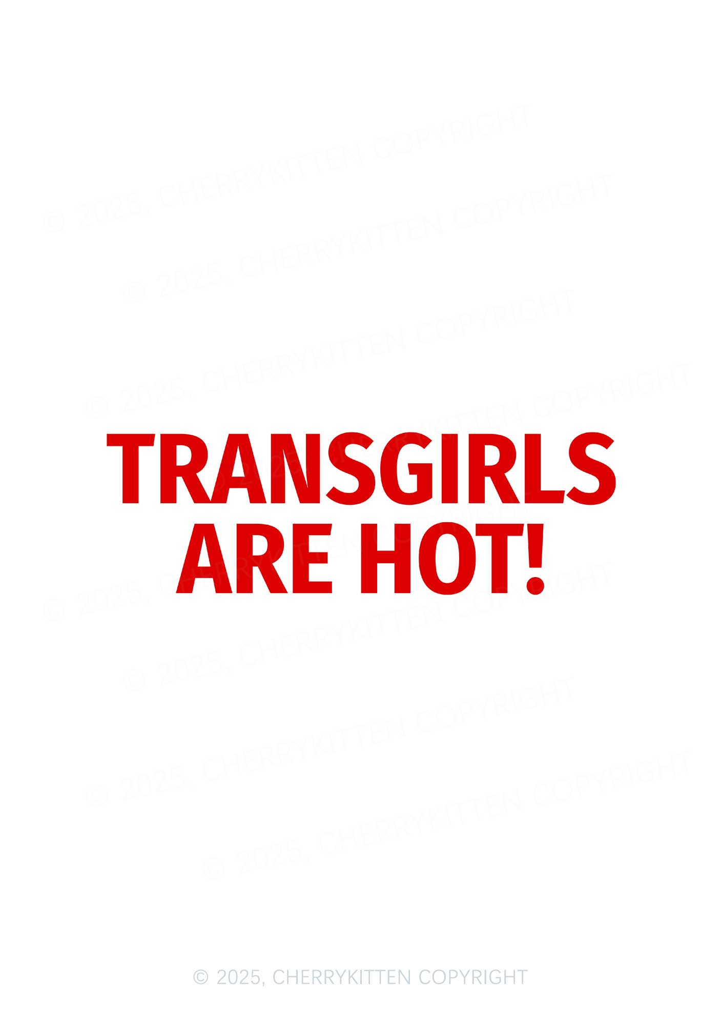 Transgirls Are Hot Pride 1Pc Y2K Pin Badge Cherrykitten