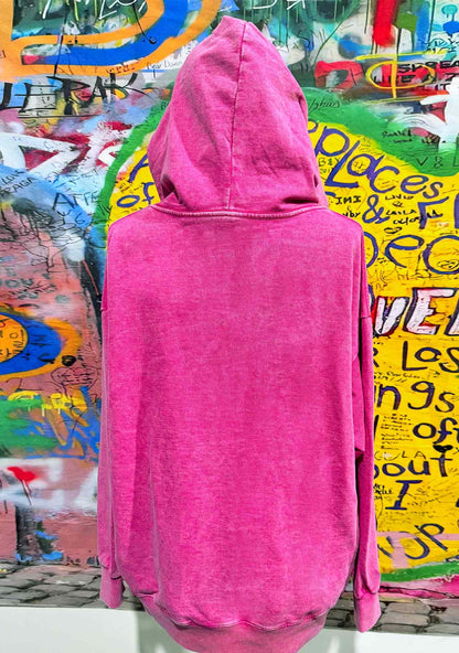 Christmas Characters Y2K Washed Hoodie Cherrykitten