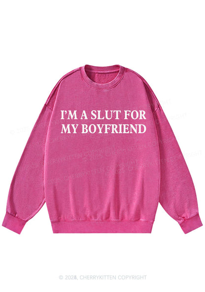 Slxt For My Girlfriend Y2K Washed Sweatshirts Cherrykitten