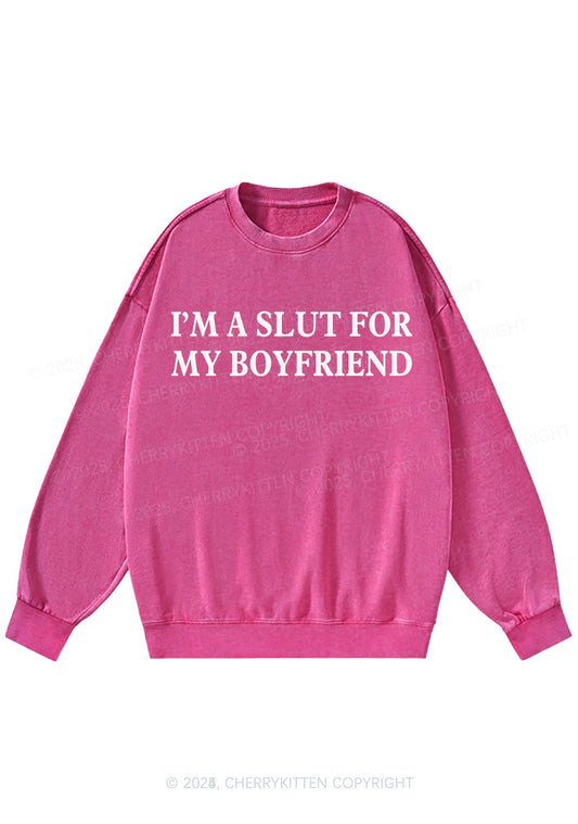 Slxt For My Girlfriend Y2K Washed Sweatshirts Cherrykitten