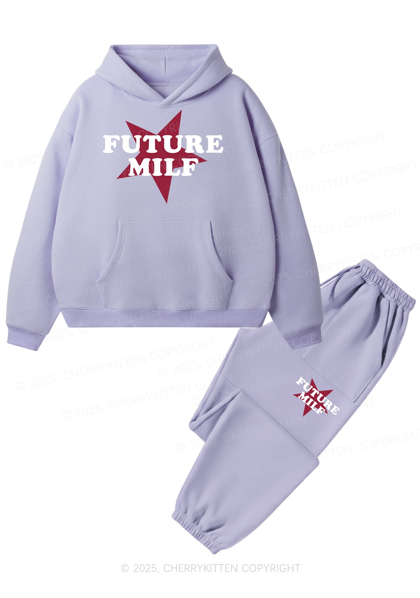 Future Mxxf Y2K Fleece Hoodie Set Cherrykitten