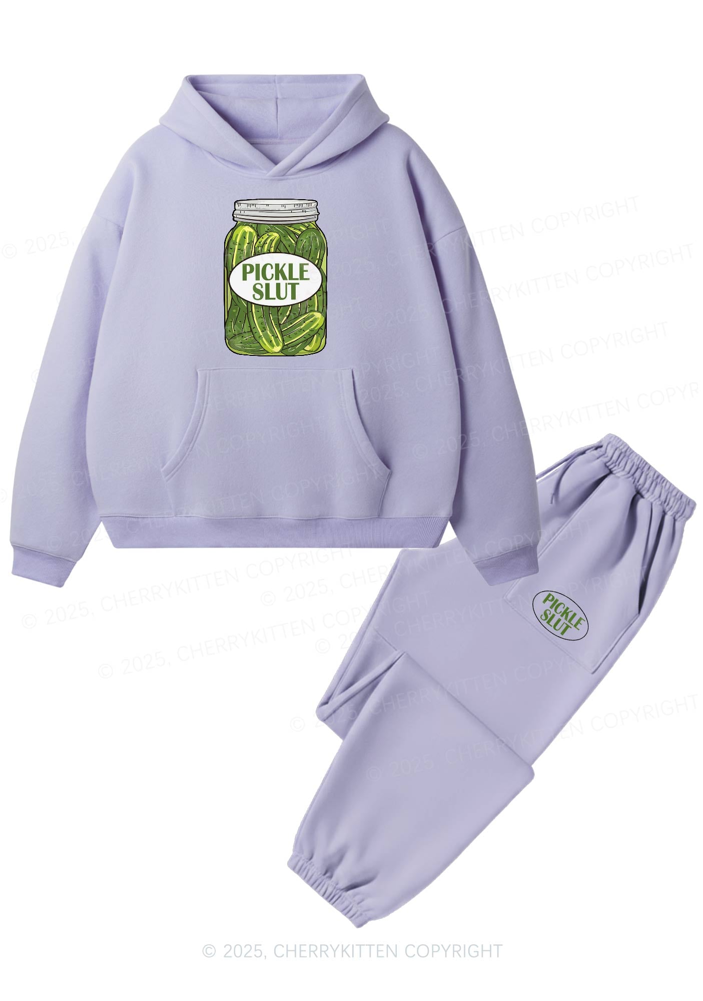 Pickle Slxt Y2K Fleece Hoodie Set Cherrykitten