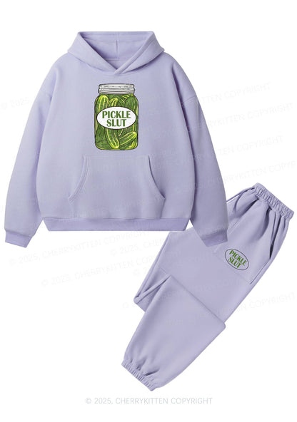Pickle Slxt Y2K Fleece Hoodie Set Cherrykitten