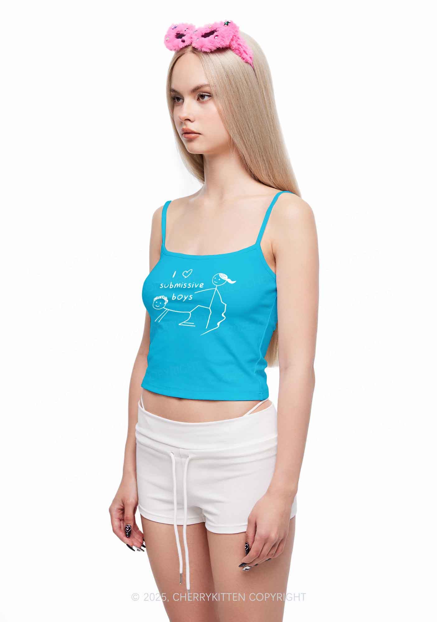 I Love S Boys Y2K Spaghetti Strap Cami Cherrykitten