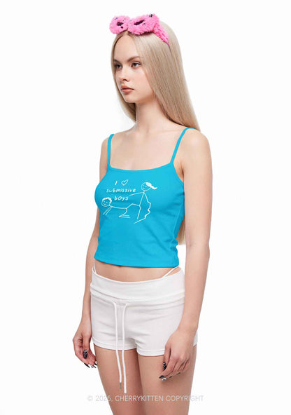I Love S Boys Y2K Spaghetti Strap Cami Cherrykitten