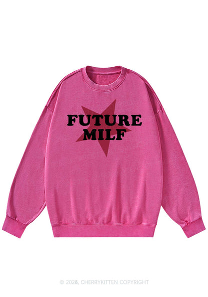 Future Mxxf Y2K Washed Sweatshirts Cherrykitten