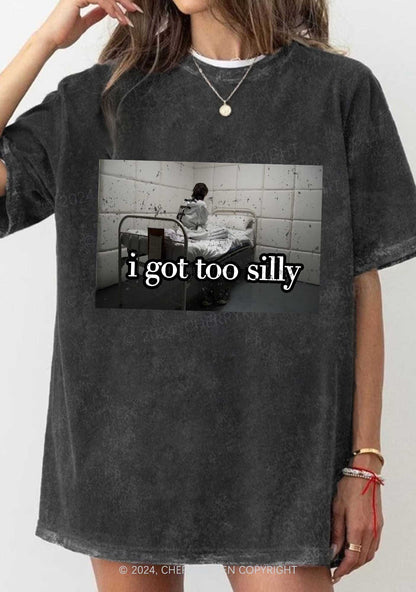 I Got Too Silly Y2K Washed Tee Cherrykitten