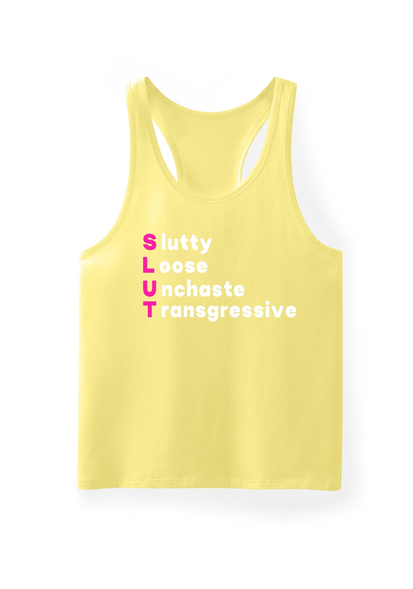 Slxtty Loose Unchaste Transgressive Y2K Men Racerback Tank Top Cherrykitten