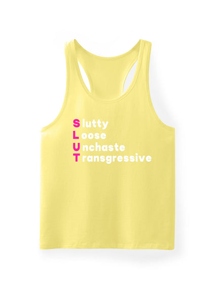 Slxtty Loose Unchaste Transgressive Y2K Men Racerback Tank Top Cherrykitten