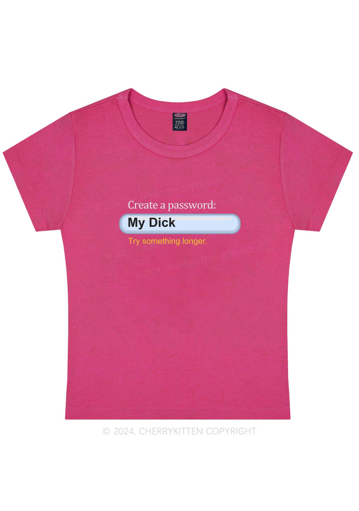 Longer Password Y2K Baby Tee Cherrykitten