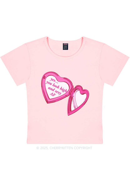 Yes You Look High Y2K Baby Tee Cherrykitten