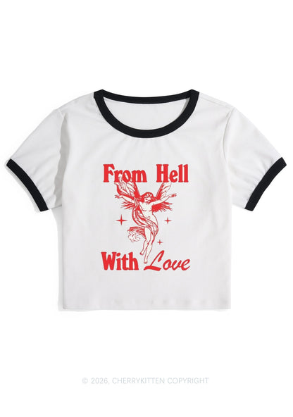 From Hall With Love Y2K Ringer Tee Cherrykitten