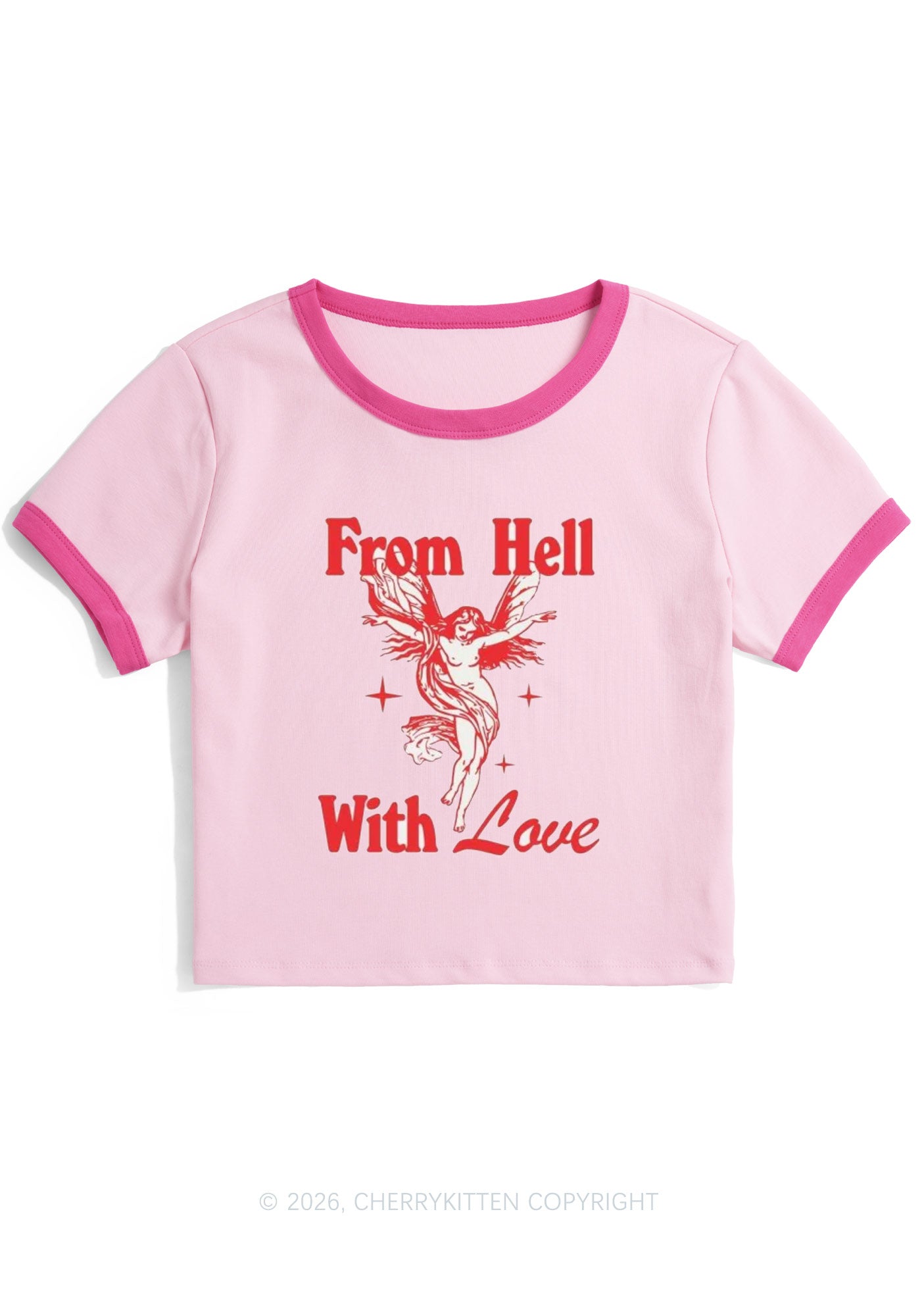 From Hall With Love Y2K Ringer Tee Cherrykitten