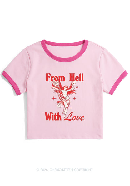 From Hall With Love Y2K Ringer Tee Cherrykitten
