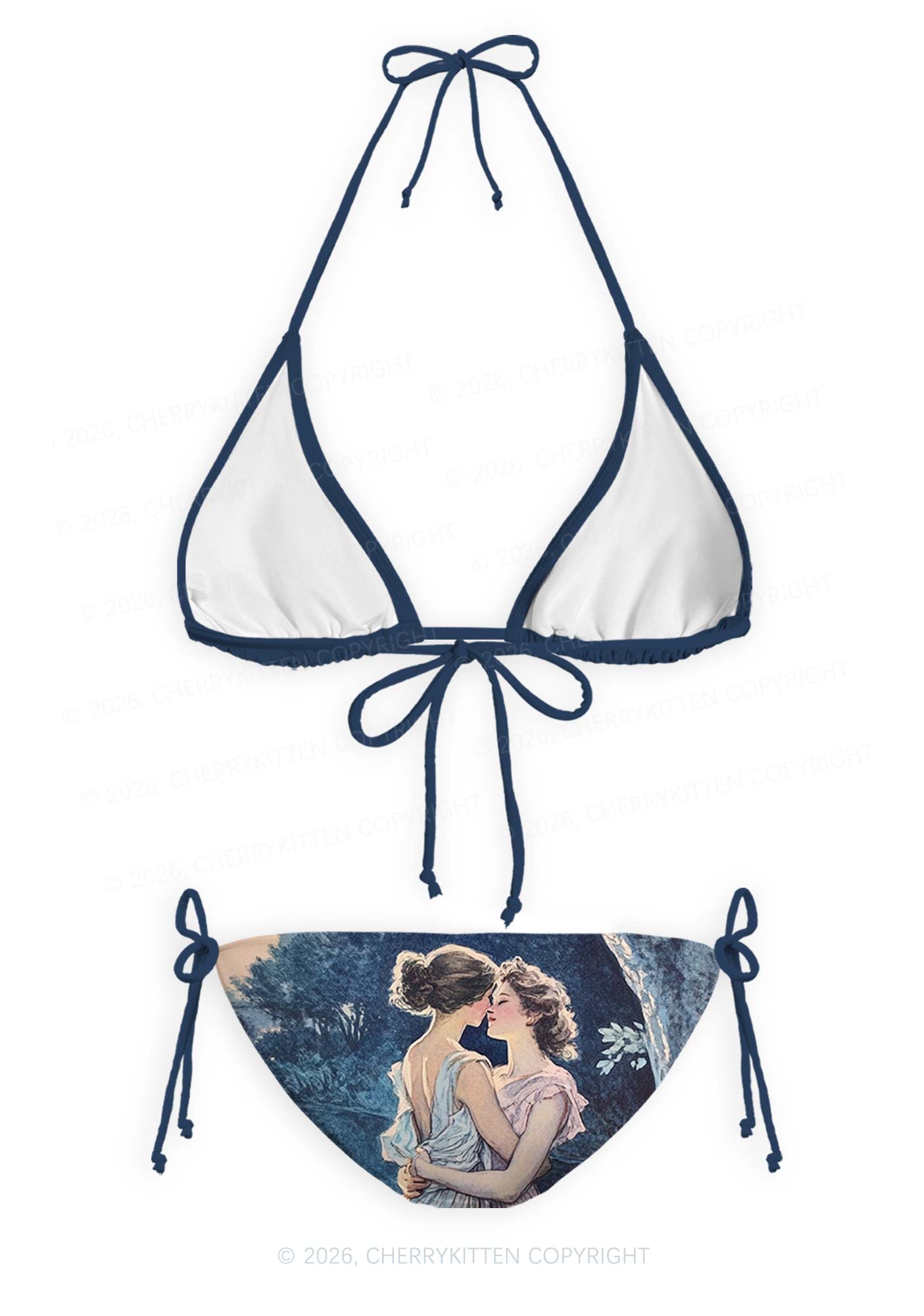 Best Friends Pride Y2K Print Bikini Set Cherrykitten