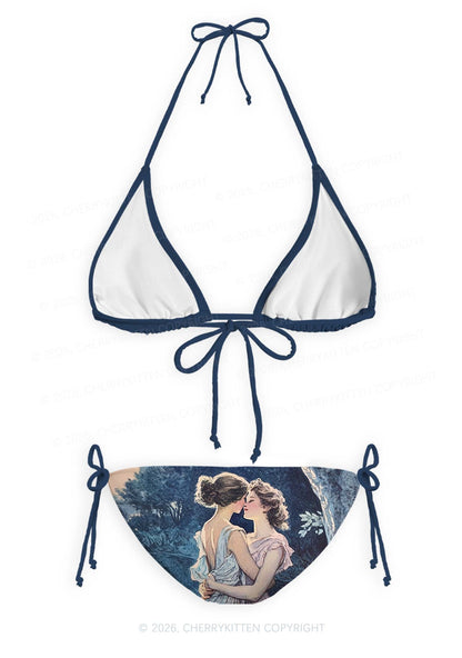 Best Friends Pride Y2K Print Bikini Set Cherrykitten