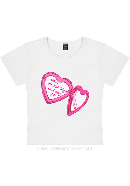 Yes You Look High Y2K Baby Tee Cherrykitten
