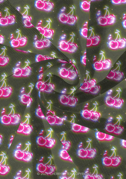 Glowing Cherry Dream Valentine's Day Y2K Print Mini Layered Skirt Cherrykitten