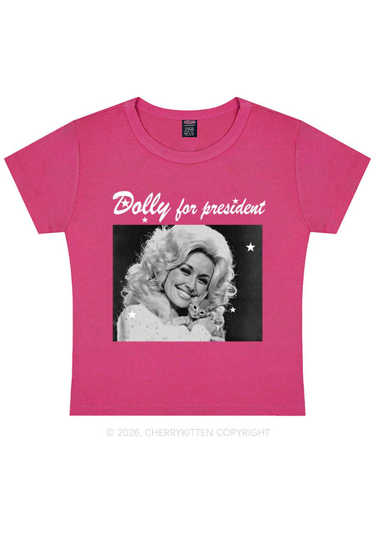Doll For President Y2K Baby Tee Cherrykitten