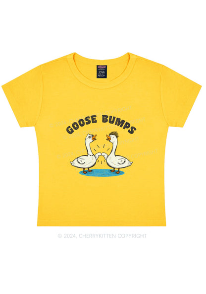 Goose Bumps Y2K Baby Tee Cherrykitten